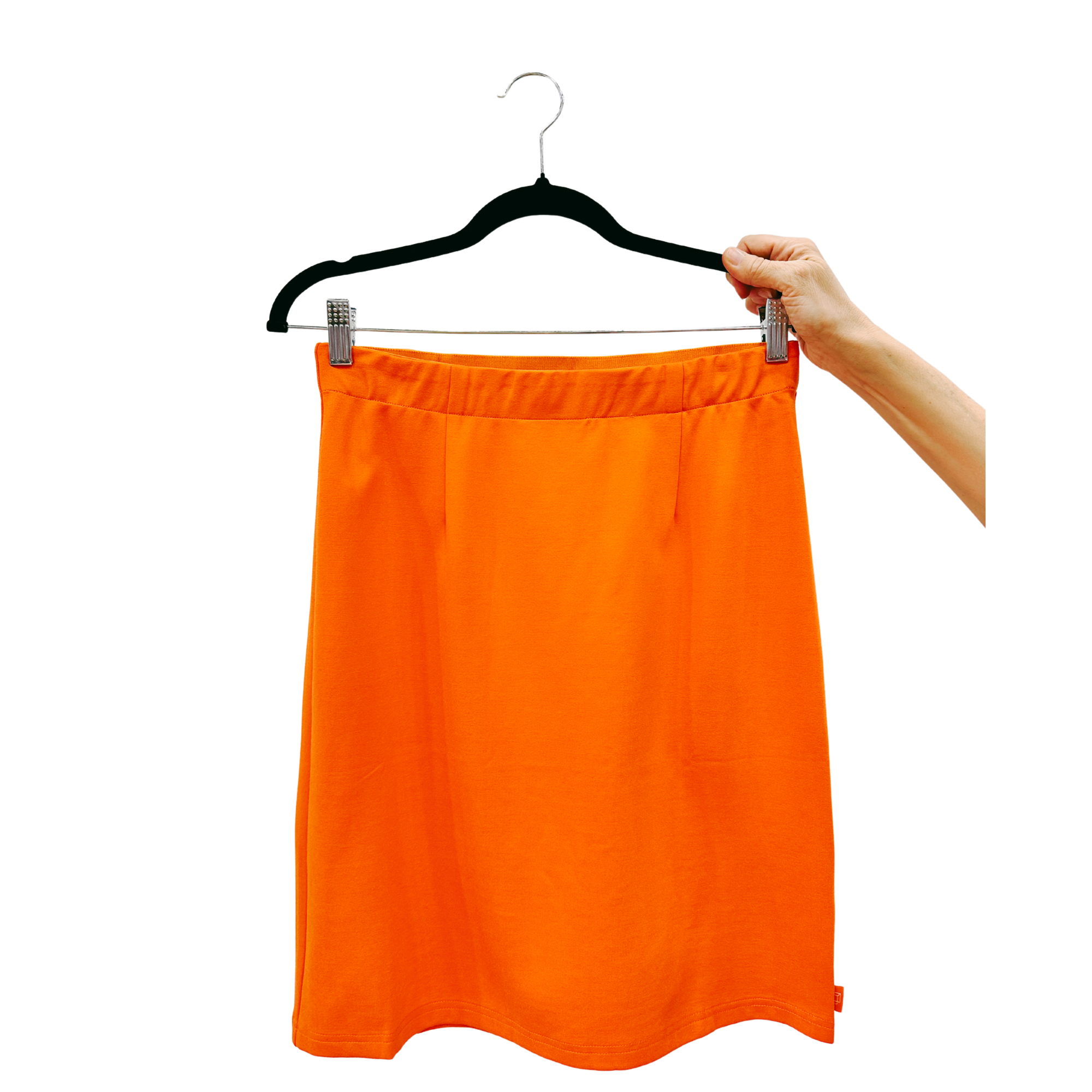 ORANGE PENCIL SKIRT