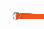 Load image into Gallery viewer, Monochrome offers stylish, elevated products in the six core colors. The Orange Belt is simply that: orange. Features orange woven fabric with a stainless steel circle buckle. Bright orange buckle for those wanting a plain and stylish buckle. Perfect for an upscale urban look with everyday utility.

