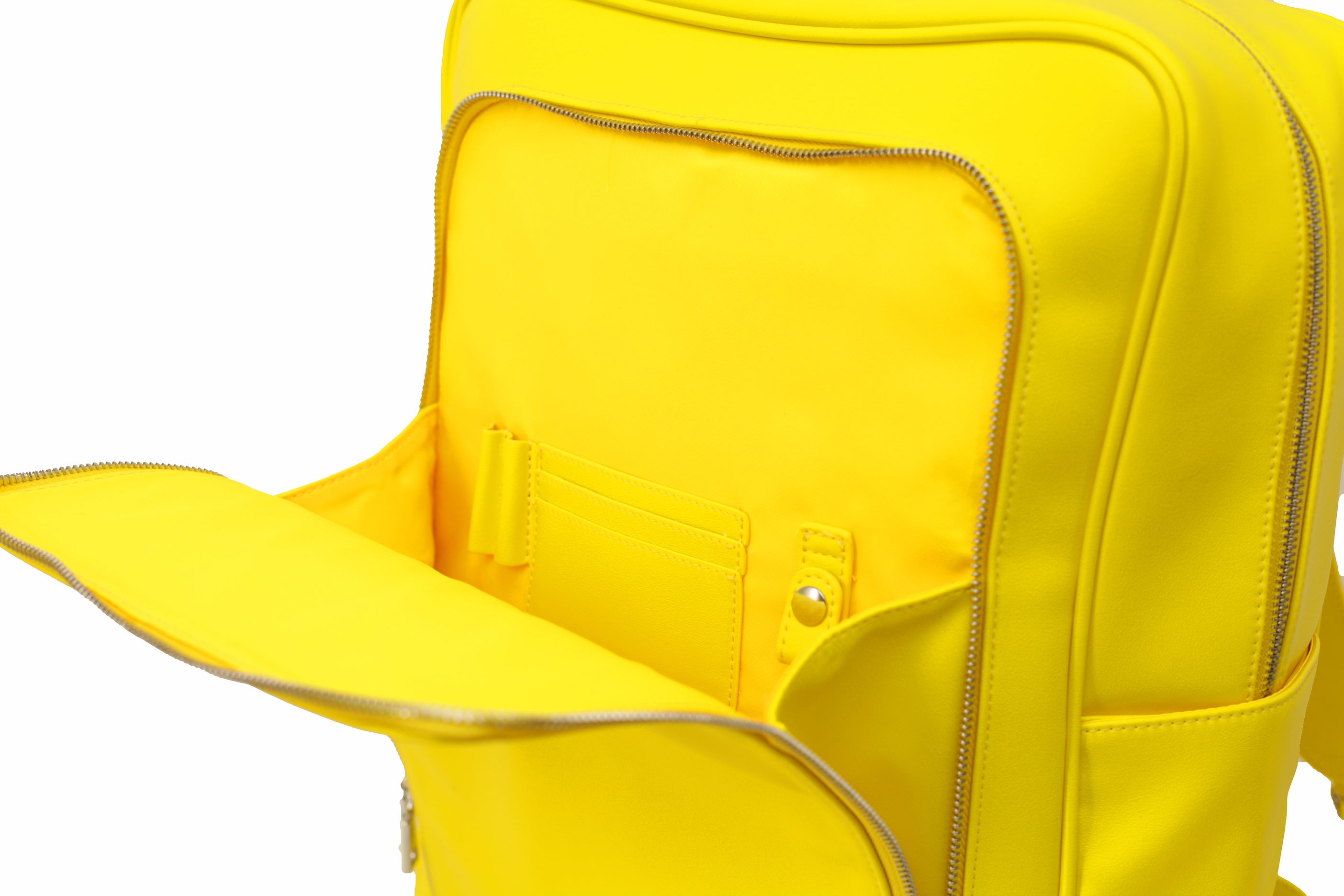 Yellow Vegan Backpack – Bright Color, Clean Design
