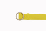 Load image into Gallery viewer, Monochrome offers stylish, elevated products in the six core colors. The Yellow Belt is simply that: yellow. Features yellow woven fabric with a stainless steel circle buckle. Bright yellow buckle for those wanting a plain and stylish buckle. Perfect for an upscale urban look with everyday utility.
