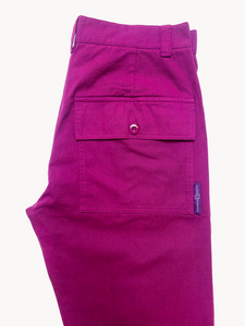 Monochrome Men's Purple Pants Square Pocket